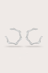 BAMBU EARRING - ANTIQUE SILVER