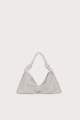 HERA NANO RHINESTONE SHOULDER BAG - CLEAR