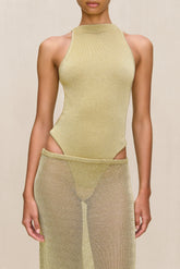 CASSIUS KNIT BODYSUIT - GOLD