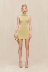 KAYLILAH KNIT DRESS - GOLD