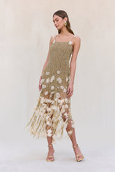 NASEEM DRESS - GOLD