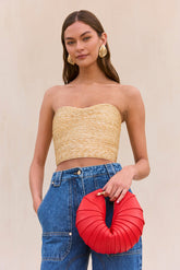 JACIRA TOP - NATURAL RAFFIA
