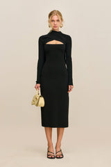 COLETTA KNIT DRESS - BLACK