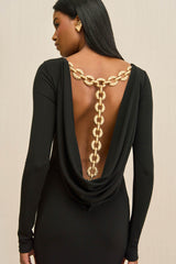 ROZALIA GOWN - BLACK