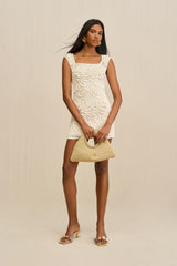 CHIMI KNIT DRESS - OFF WHITE