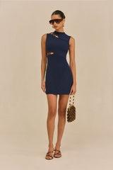CALA KNIT DRESS - DEEP LAKE
