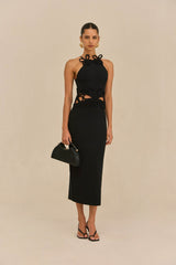 JENA KNIT DRESS - BLACK
