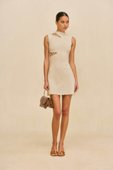 DIMETRIA KNIT DRESS - BEACH