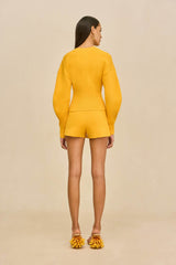 MONROE KNIT CARDIGAN - MARIGOLD