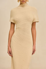 CHRYSTA KNIT DRESS - BEACH