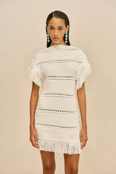 MAREN KNIT DRESS - OFF WHITE