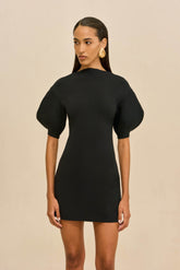 IVA KNIT DRESS - BLACK