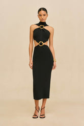 AMBAR KNIT DRESS - BLACK