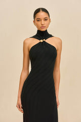 JESSICA KNIT DRESS - BLACK