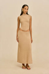 ROMMA KNIT TOP - SESAME