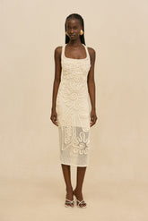 NISSA KNIT DRESS - OFF WHITE