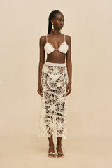 AMINA CROCHET SKIRT - WHITE