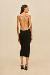 CASSI KNIT DRESS - BLACK