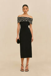 SUZIE KNIT DRESS - BLACK