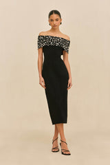SUZIE KNIT DRESS - BLACK