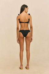 MAEVA BIKINI TOP - BLACK