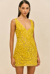 SAPPHIRA DRESS - CANARY