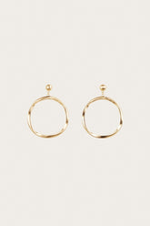 SERENA EARRING - BRUSHED BRASS