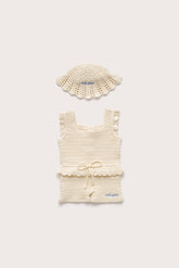 BABY CATALINA JUMPSUIT SET - OFF WHITE