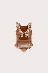KIDS ALANAH ONE PIECE - SMALL SADDLE STRIPE