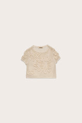 KIDS ILEANA TOP & BOTTOM SET - OFF WHITE