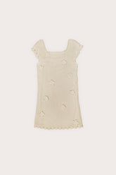 KIDS JANIE DRESS - OFF WHITE
