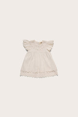 BABY JOSLYN DRESS & BLOOMER - OFF WHITE