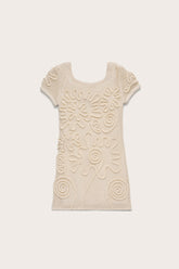KIDS NISSA DRESS - OFF WHITE