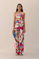 KRISHA TOP - FLORAL ROSETTE