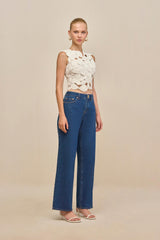 HARRINGTON CROCHET TOP - OFF WHITE