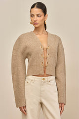 MAYALU CARDIGAN - BEACH MELANGE