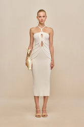 AVERY KNIT DRESS - OFF WHITE