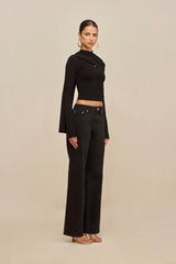 ONIA KNIT CARDIGAN - BLACK