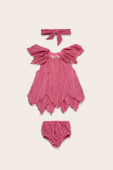 BABY PETAL DRESS & BLOOMER - ROSETTE