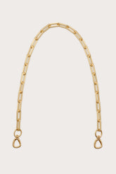 TASHA DETACHABLE CLUTCH STRAP - BRUSHED BRASS
