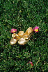 KIDS MIMI BALLET FLAT - BRASS