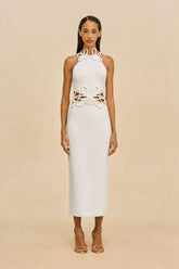 JENA KNIT DRESS - OFF WHITE