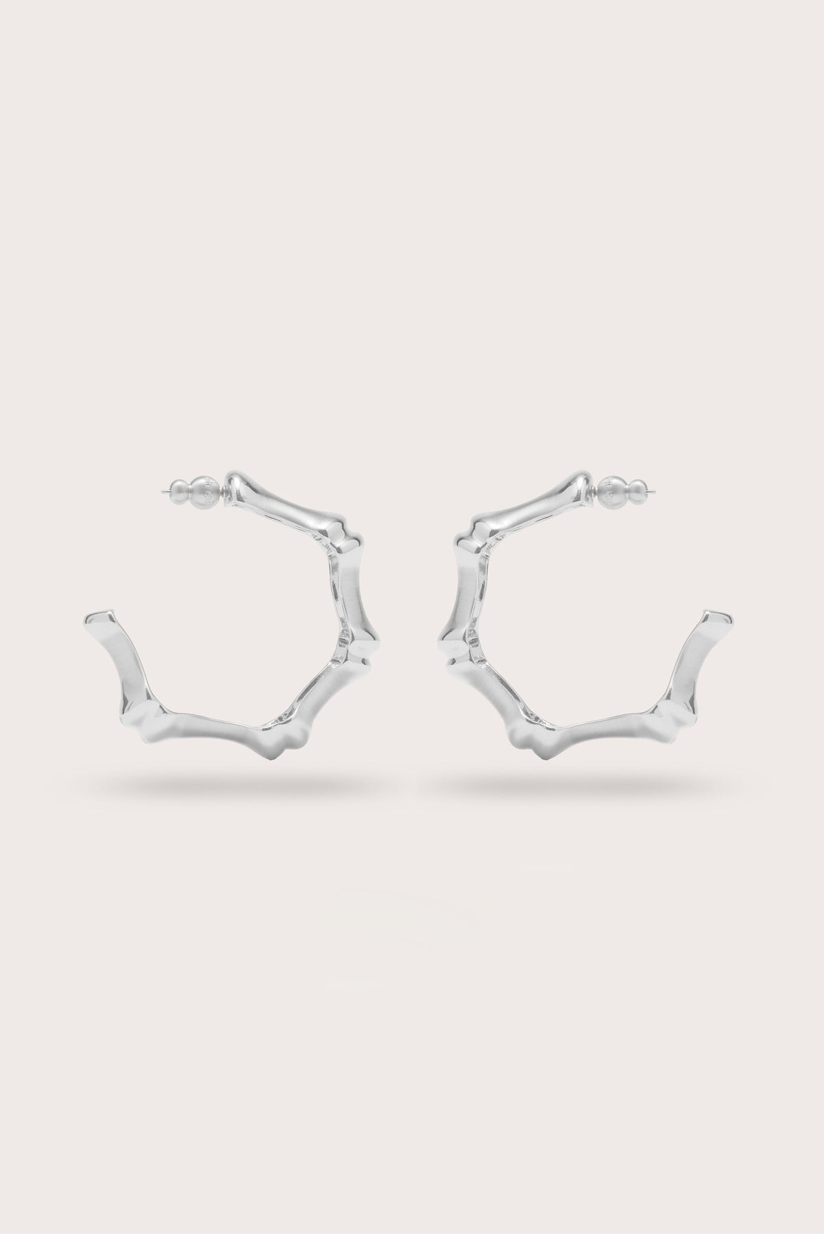 BAMBU EARRING - ANTIQUE SILVER