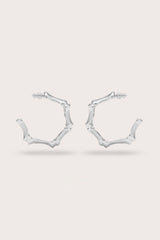 BAMBU EARRING - ANTIQUE SILVER