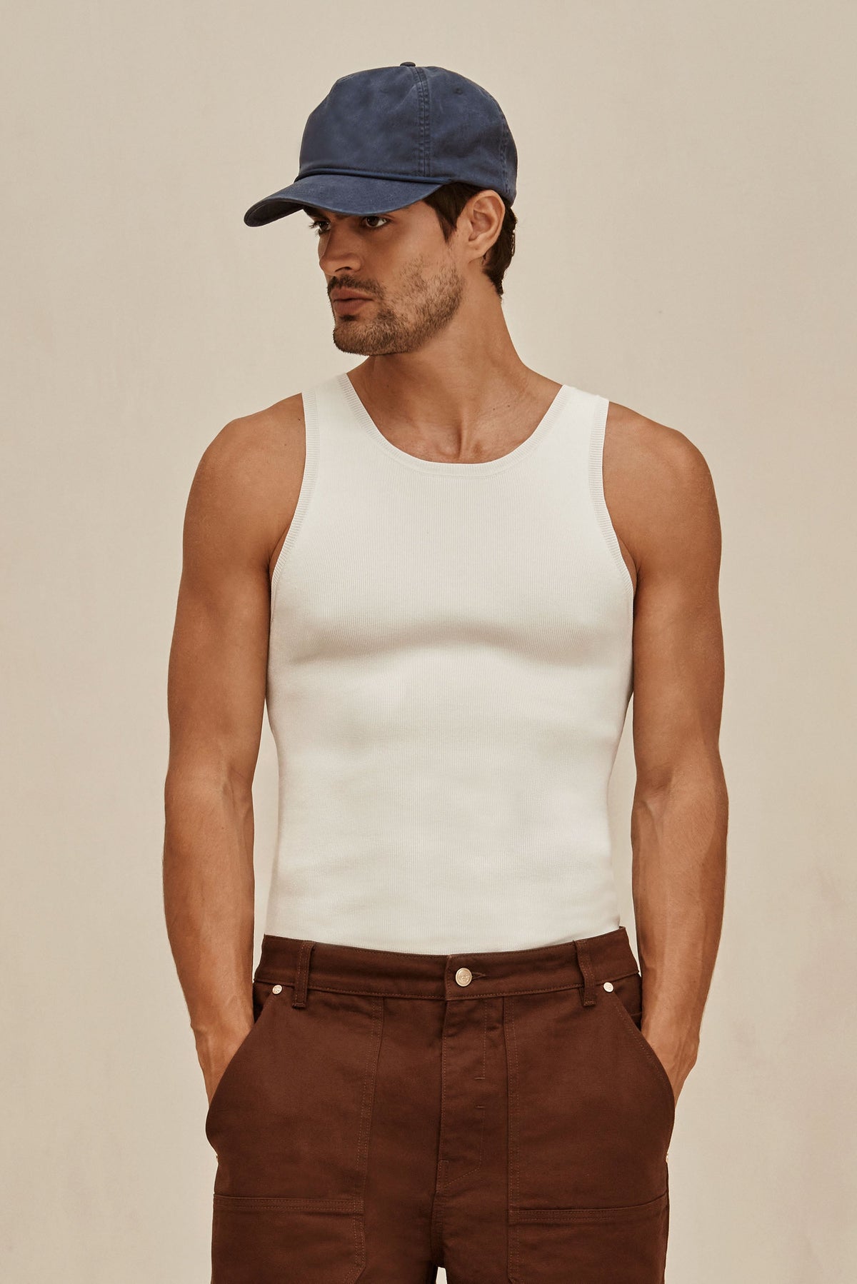 ELIOT KNIT TANK - OFF WHITE