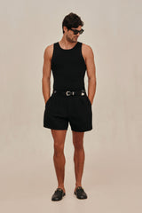 ELIOT KNIT TANK - BLACK