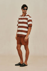 NICCO SWIM SHORT - SADDLE