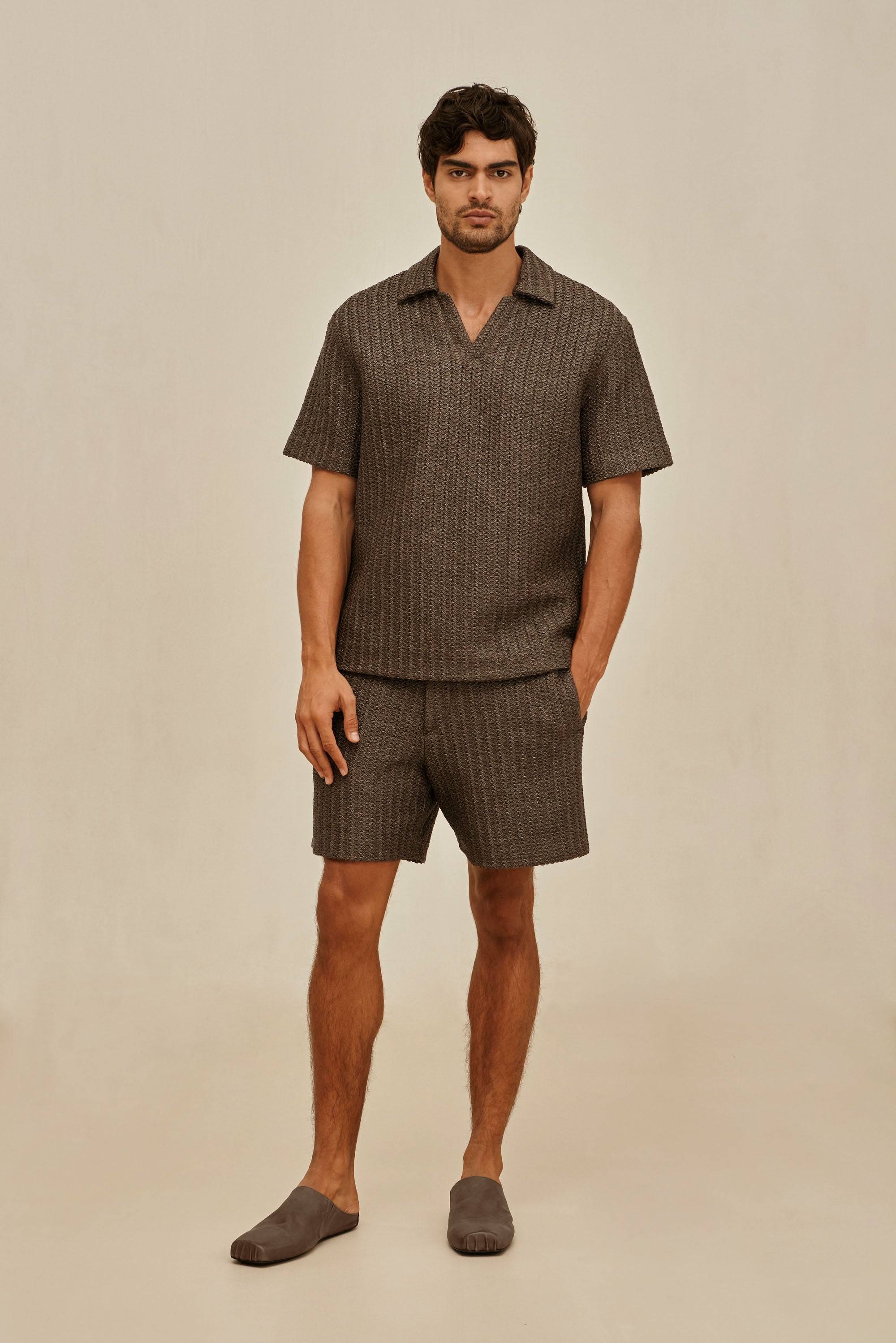 LORENZO SHIRT - DUSTY JAVA