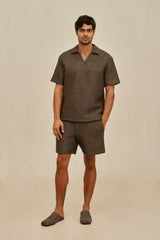 LORENZO SHIRT - DUSTY JAVA
