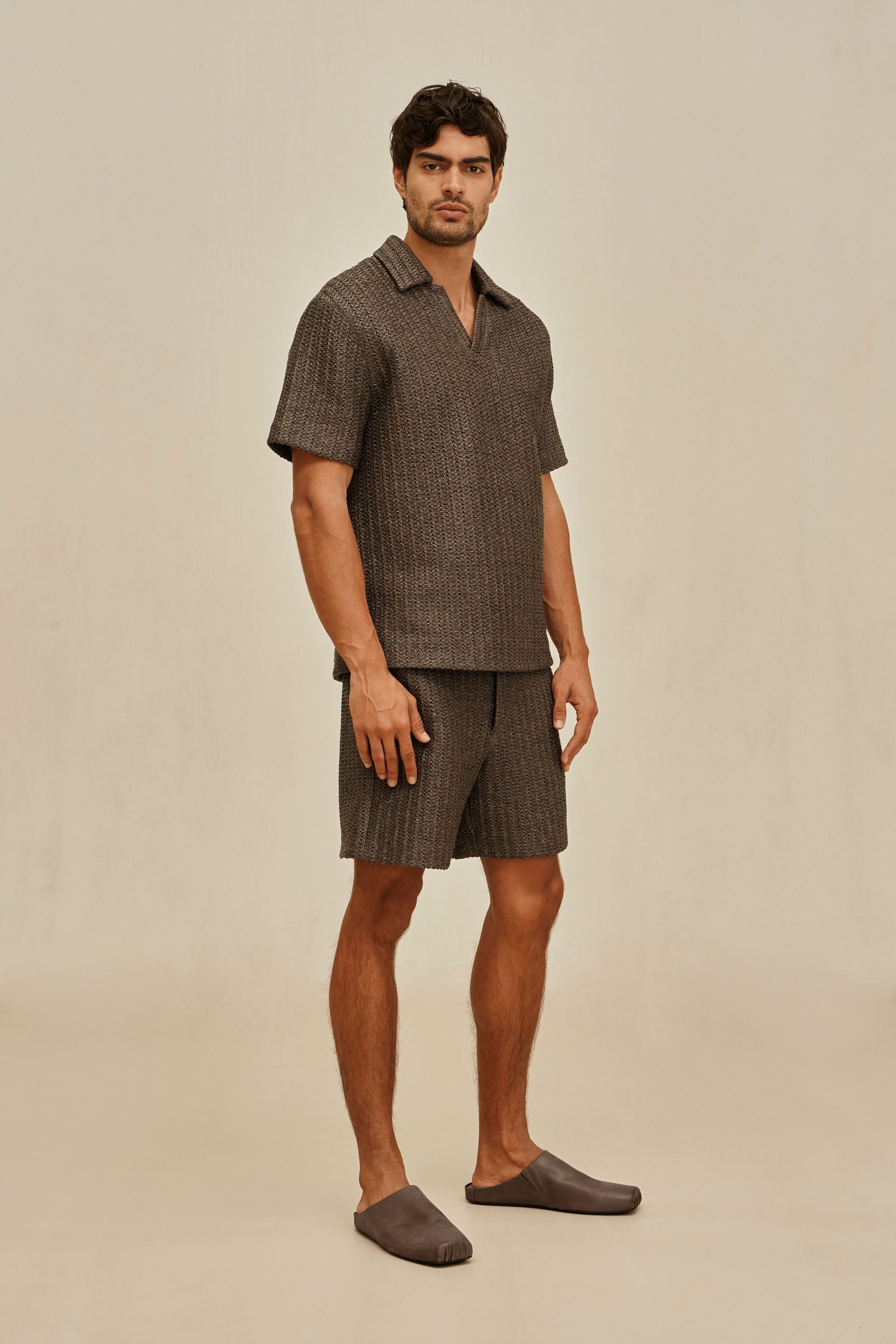 LORENZO SHIRT - DUSTY JAVA